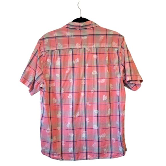 Tommy Bahama Red Plaid Pineapple Button Down Shirt - Picture 2 of 6